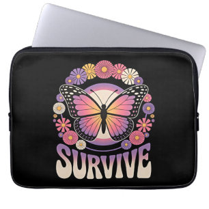 Survive Butterfly Laptop Sleeve