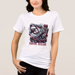 Survive Reclaim Cybernetic Car Wreck Graphic T-Shi Tri-Blend Shirt