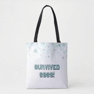 Survived 2020 Snowflakes Tote Bag