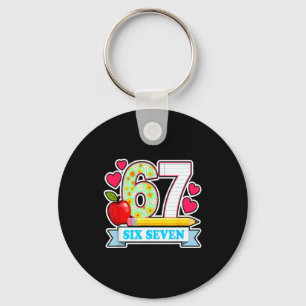 Survived 67 Days Of School Shirt Teachers Student Keychain