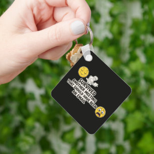 Survived Another Meeting Funny Keychain