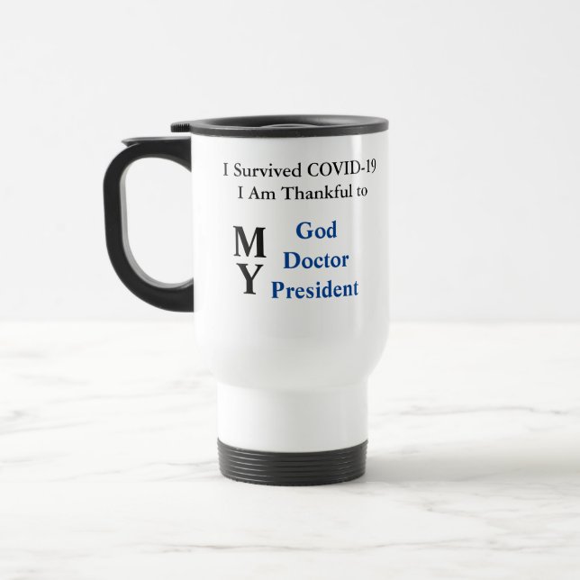 Survived Covid Travel Mug (Left)