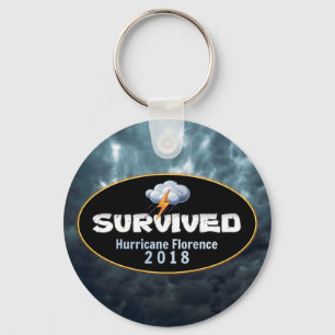 Survived Hurricane Florence Keychain