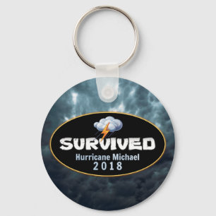 Survived Hurricane Michael 2018 Keychain