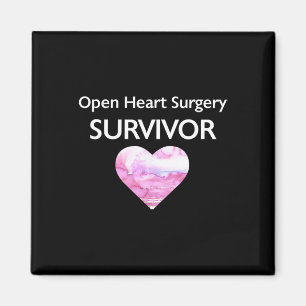 Survived Open Heart Surgery Heart Attack Survivor  Magnet