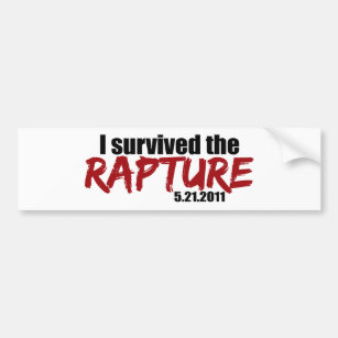 Survived the Rapture Bumper Sticker