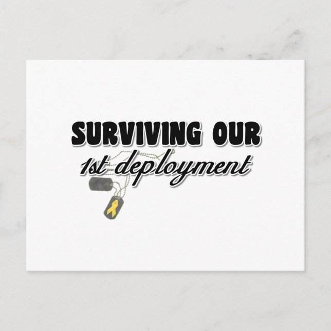 Surviving Our 1st Deployment Postcard (Front)