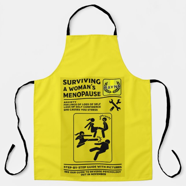 Surviving The Menopause Apron (Front)