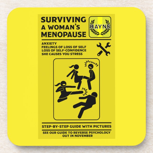 Surviving The Menopause Coaster (Front)