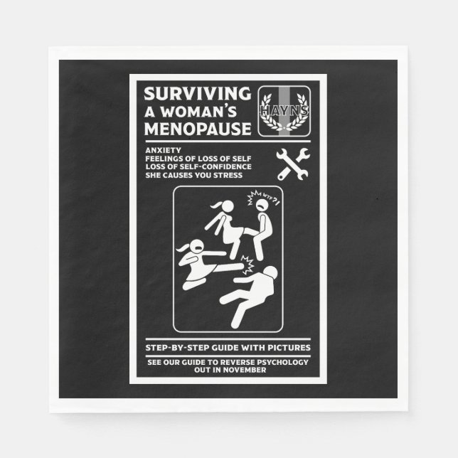 Surviving The Menopause Napkin (Front)