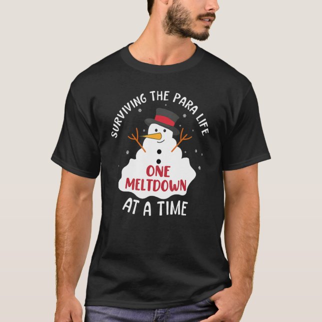 Surviving The Paraprofessional Life One Meltdown A T-Shirt (Front)