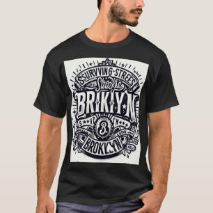 Surviving The Streets of Brooklyn New Graffiti B&W T-Shirt