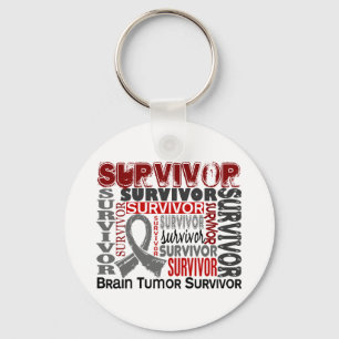 Survivor 10 Brain Tumour Keychain
