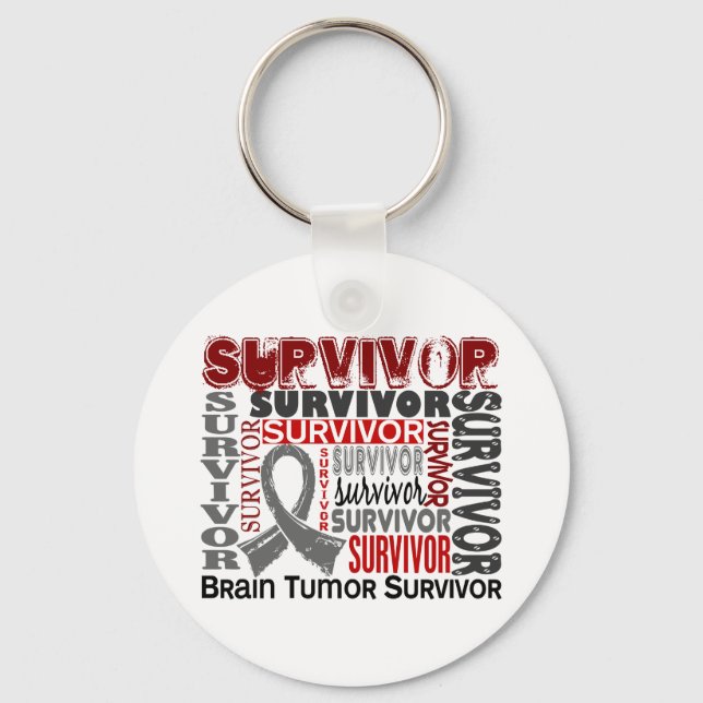 Survivor 10 Brain Tumour Keychain (Front)