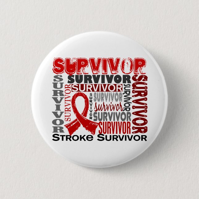 Survivor 10 Stroke 2 Inch Round Button (Front)