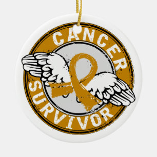 Survivor 14 Appendix Cancer Ceramic Ornament
