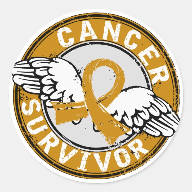 Survivor 14 Appendix Cancer Classic Round Sticker (Front)