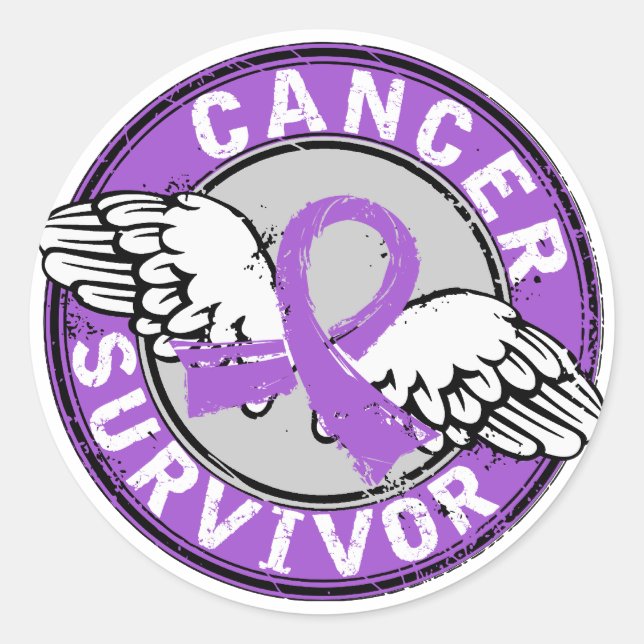 Survivor 14 General Cancer Classic Round Sticker (Front)
