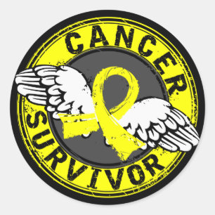 Survivor 14 Testicular Cancer Classic Round Sticker