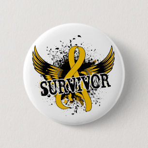 Survivor 16 Childhood Cancer 2 Inch Round Button