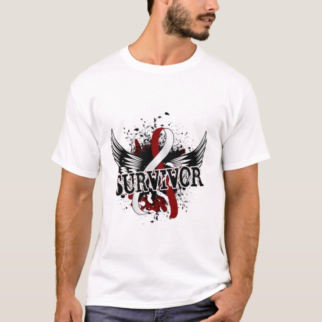Survivor 16 Head and Neck Cancer T-Shirt (Front)