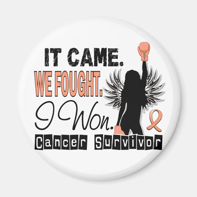 Survivor 22 Uterine Cancer Magnet (Front)