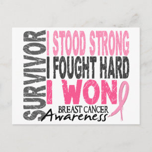 Survivor 4 Breast Cancer Postcard
