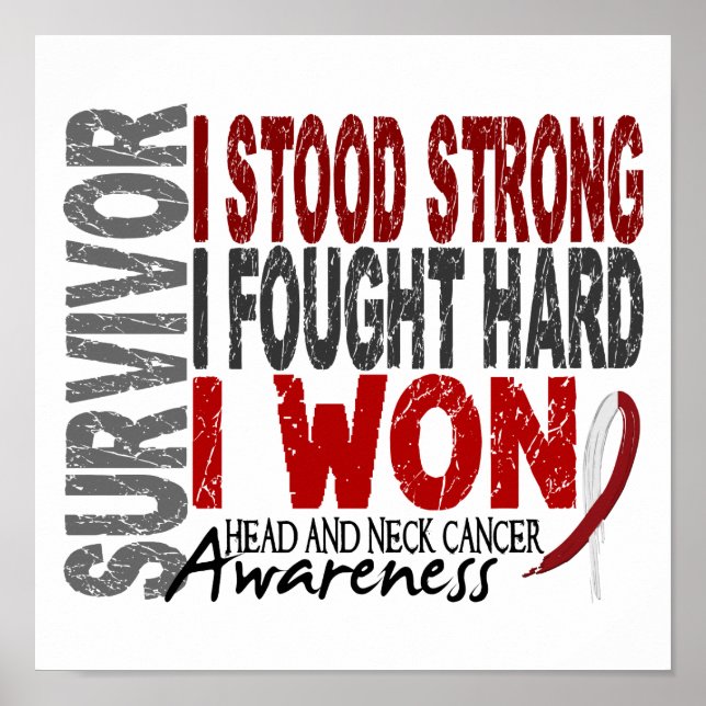Survivor 4 Head Neck Cancer Poster (Front)