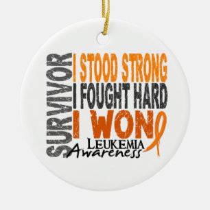 Survivor 4 Leukaemia Ceramic Ornament