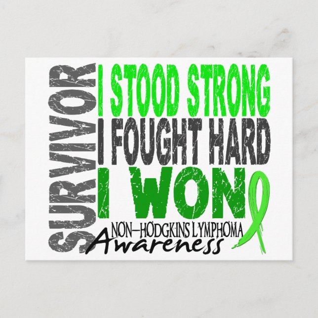 Survivor 4 Lymphoma Non-Hodgkin's Postcard (Front)