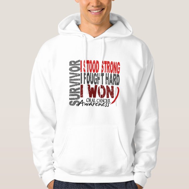 Survivor 4 Oral Cancer Hoodie (Front)