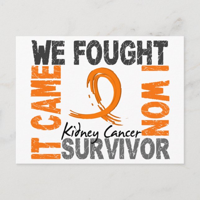 Survivor 5 Kidney Cancer Postcard (Front)
