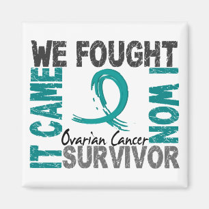Survivor 5 Ovarian Cancer Magnet