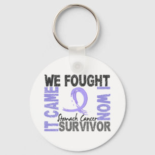 Survivor 5 Stomach Cancer Keychain
