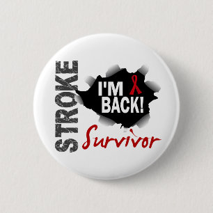 Survivor 7 Stroke 2 Inch Round Button