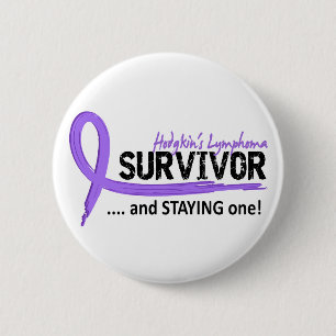 Survivor 8 Hodgkin's Lymphoma 2 Inch Round Button