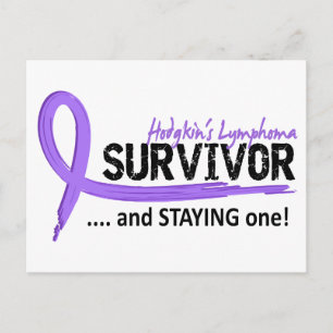 Survivor 8 Hodgkin's Lymphoma Postcard
