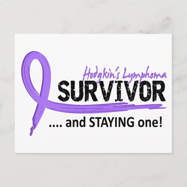 Survivor 8 Hodgkin's Lymphoma Postcard (Front)