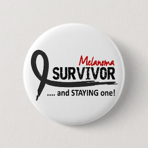 Survivor 8 Melanoma 2 Inch Round Button