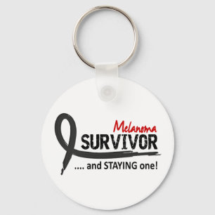 Survivor 8 Melanoma Keychain