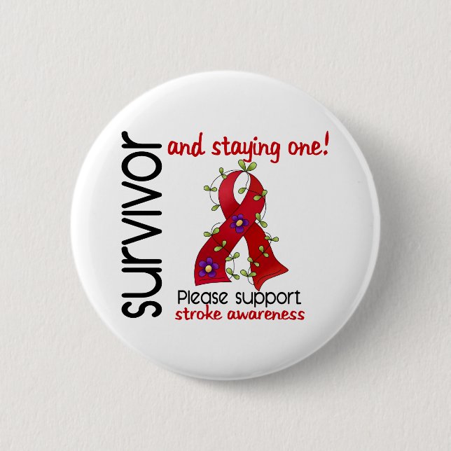 Survivor 9 Stroke 2 Inch Round Button (Front)