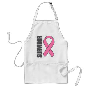 Survivor (Breast Cancer Awareness Pink Ribbon) Standard Apron