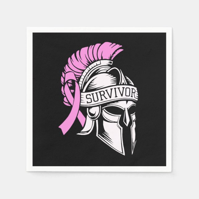 Survivor Breast Cancer  Napkin (Front)