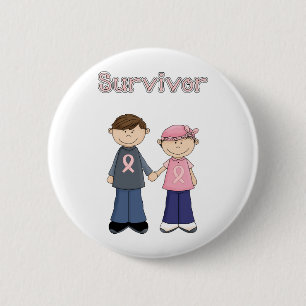 Survivor Cartoon 2 Inch Round Button