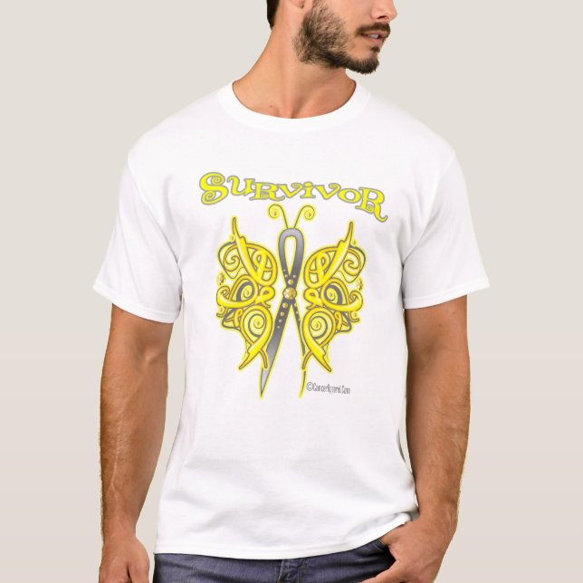 Survivor Celtic Butterfly - Sarcoma T-Shirt (Front)