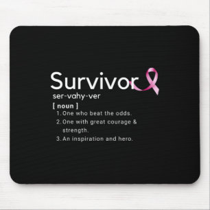 Survivor Definition For Breast Cancer Survivors Mouse Pad