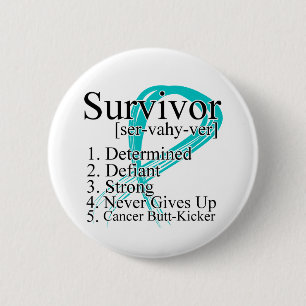 Survivor Definition - Gynecologic Cancer 2 Inch Round Button