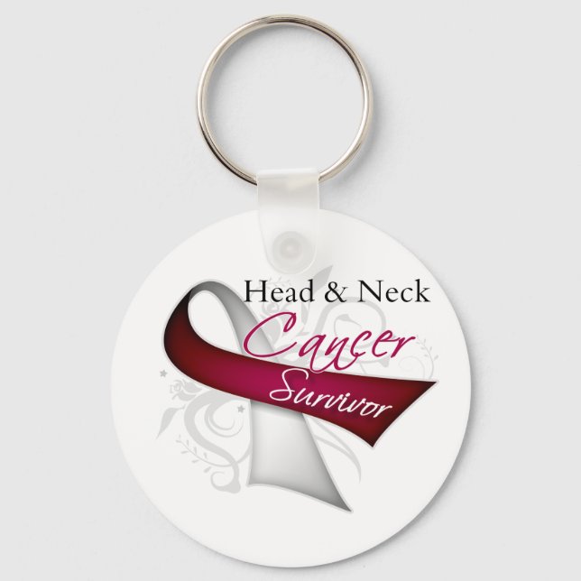 Survivor - Head and Neck Cancer Keychain (Front)