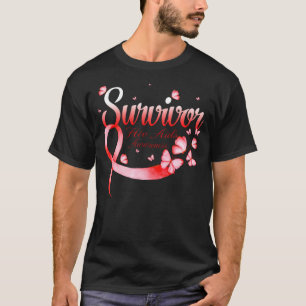 Survivor HIV AIDS  Awareness Butterfly T-Shirt
