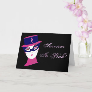 Survivor In Pink  Breast Cancer Awareness I Card